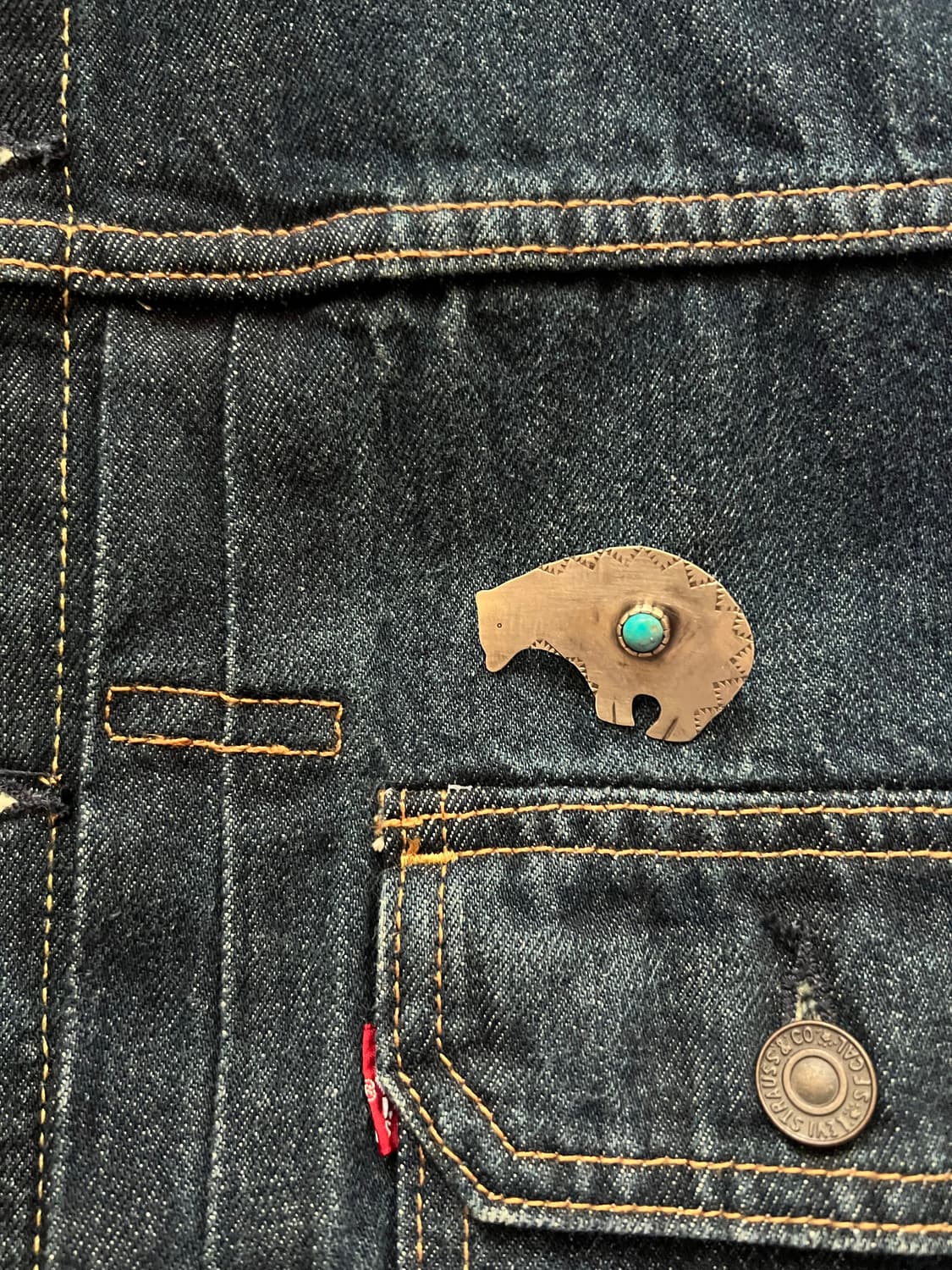 네이티브 아메리칸 쥬얼리 실버 핀벳지 상품이미지1