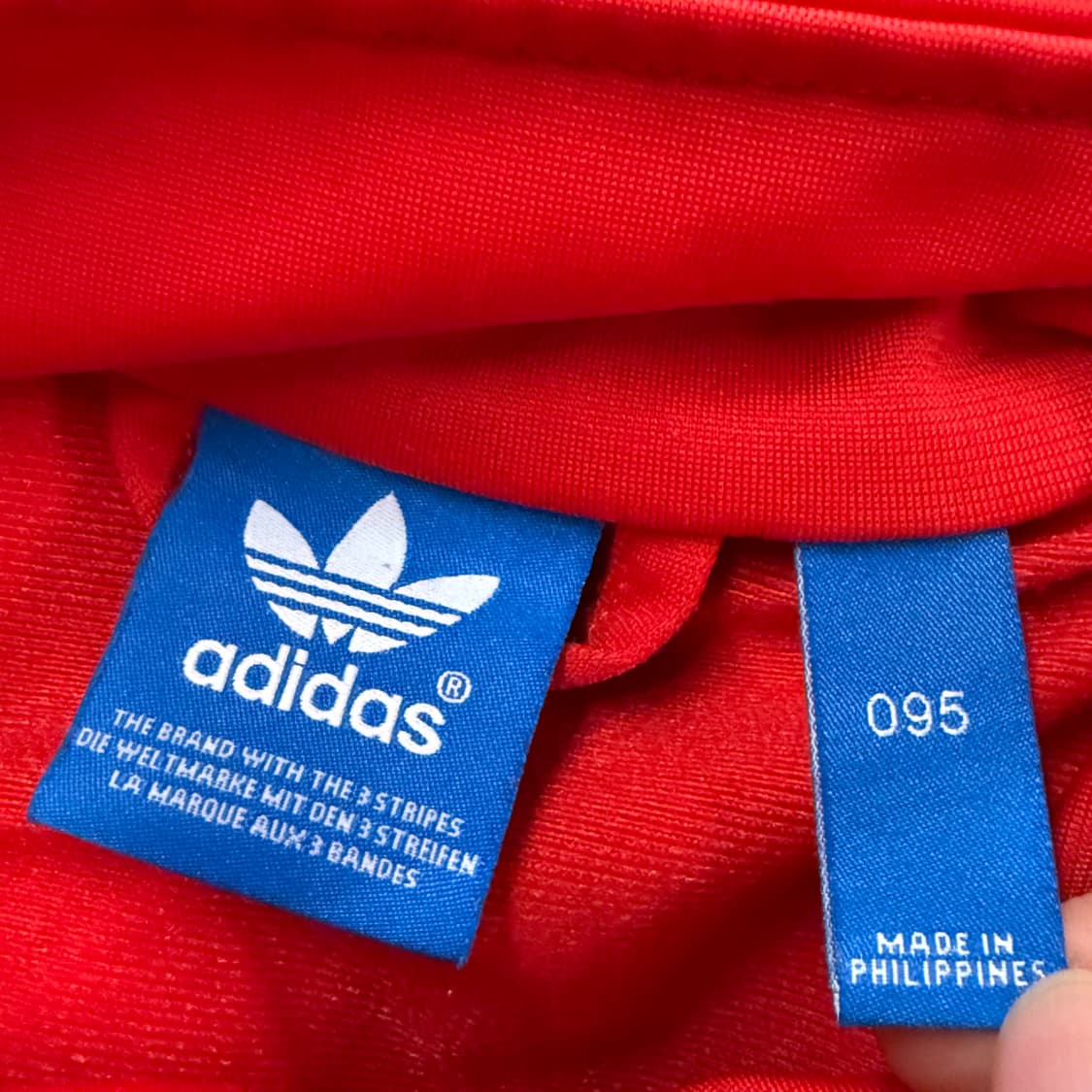 [정품/95] 아디다스 빨간색 삼선 트랙탑 져지 b17 상품이미지5