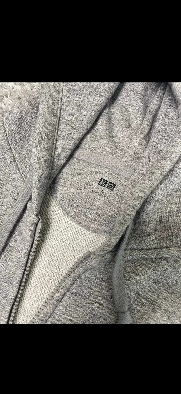 유니클로 후드집업 그레이 상품이미지2