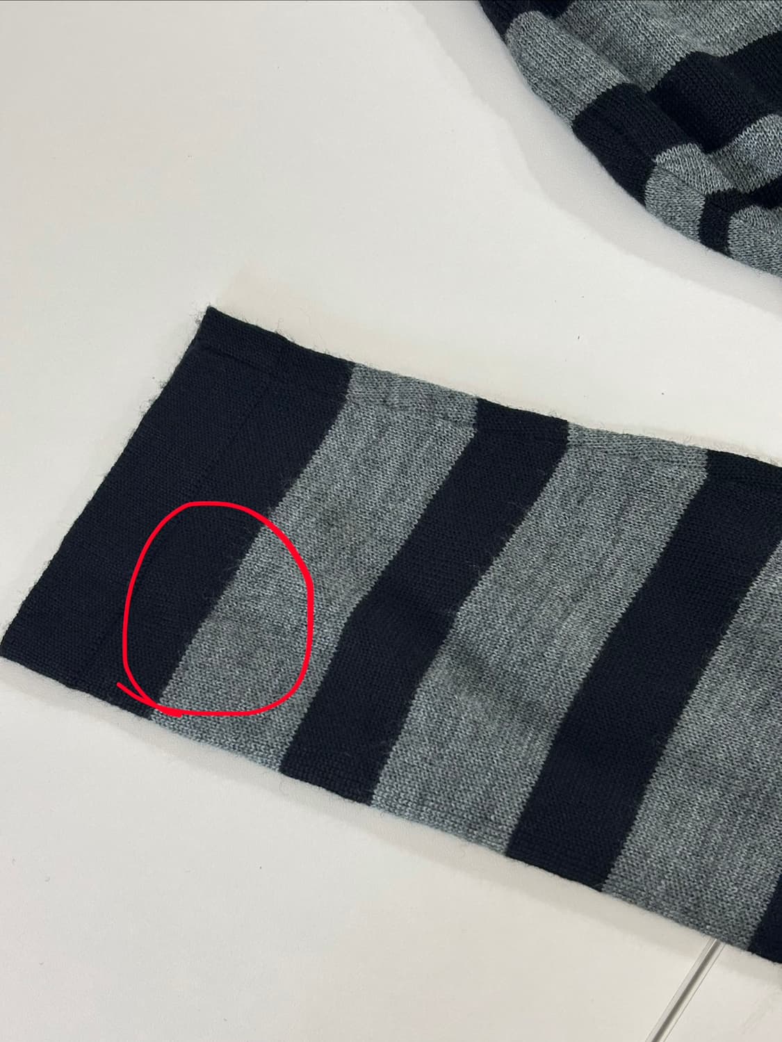 재패니즈 스트라이프 변형 스퀘어 헴라인 탑 상품이미지10