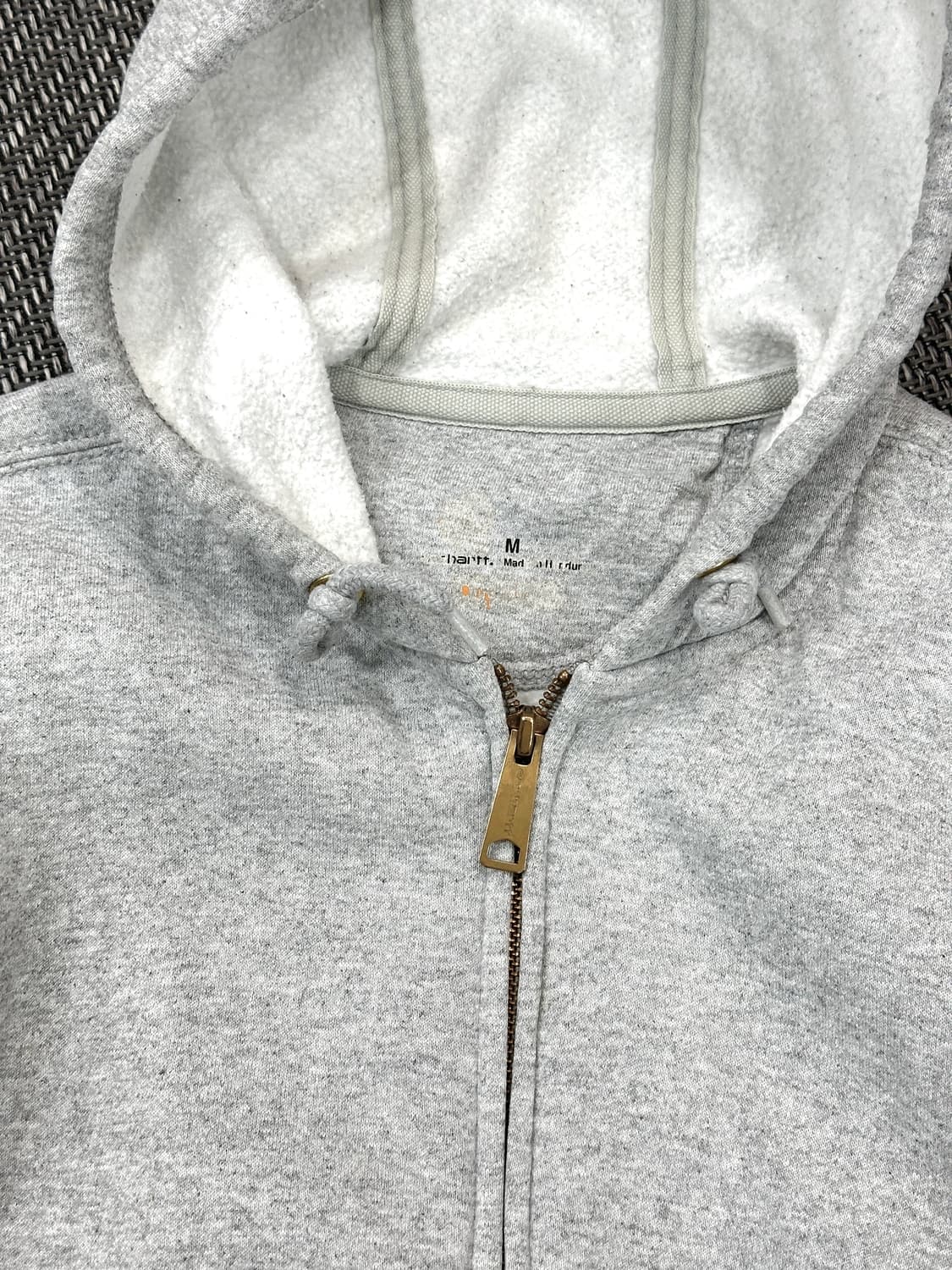 칼하트 후드집업 그레이M 상품이미지3