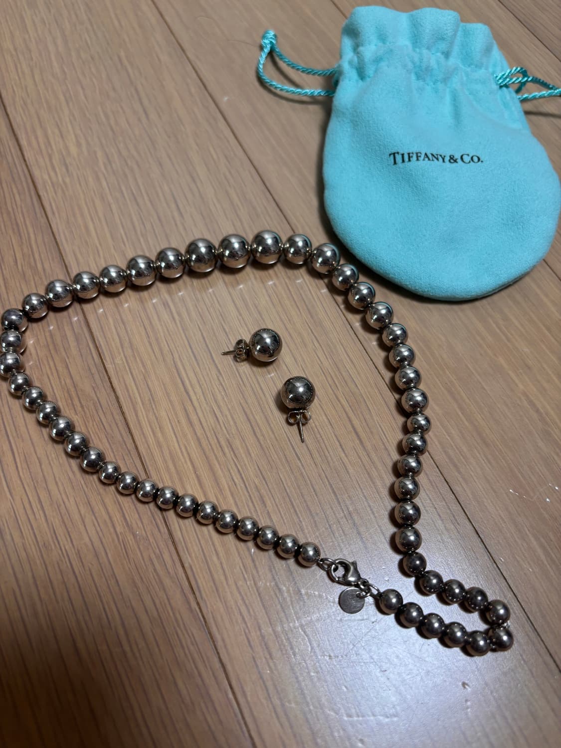 티파니 하드웨어 그라쥬에이티드 볼 네크리스 상품이미지1