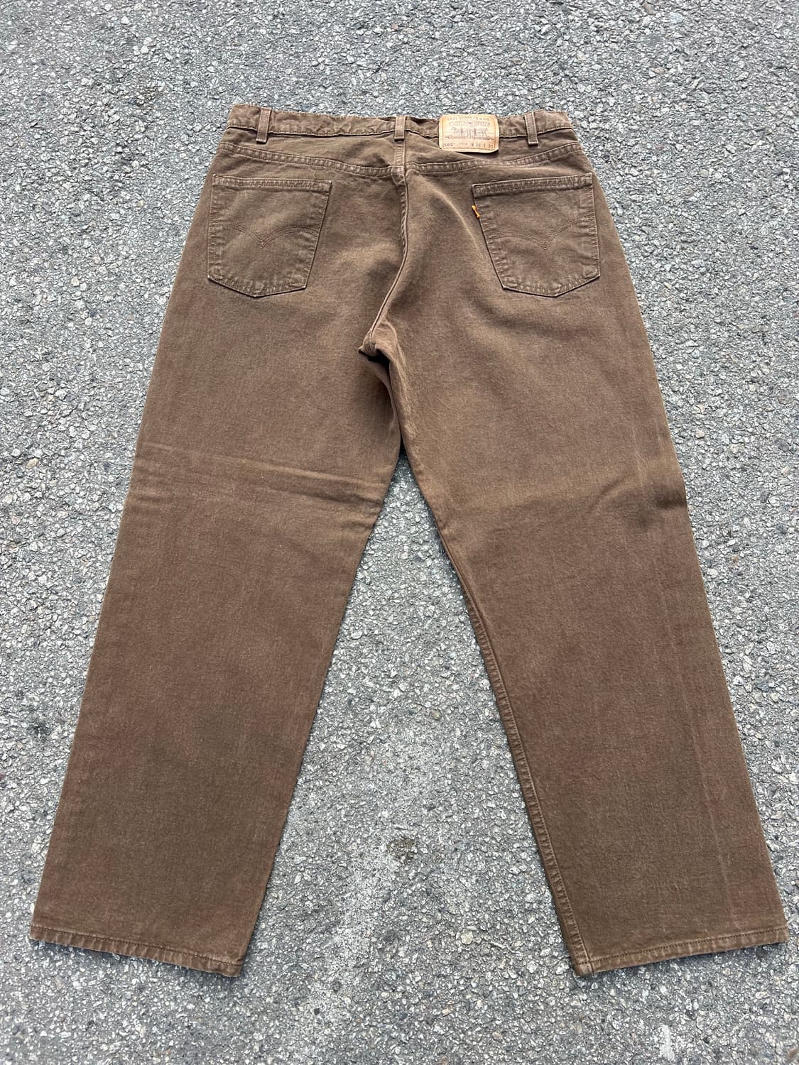 🇺🇸 90s 리바이스 565 루즈핏 와이드레그 브라운 38-30 상품이미지5