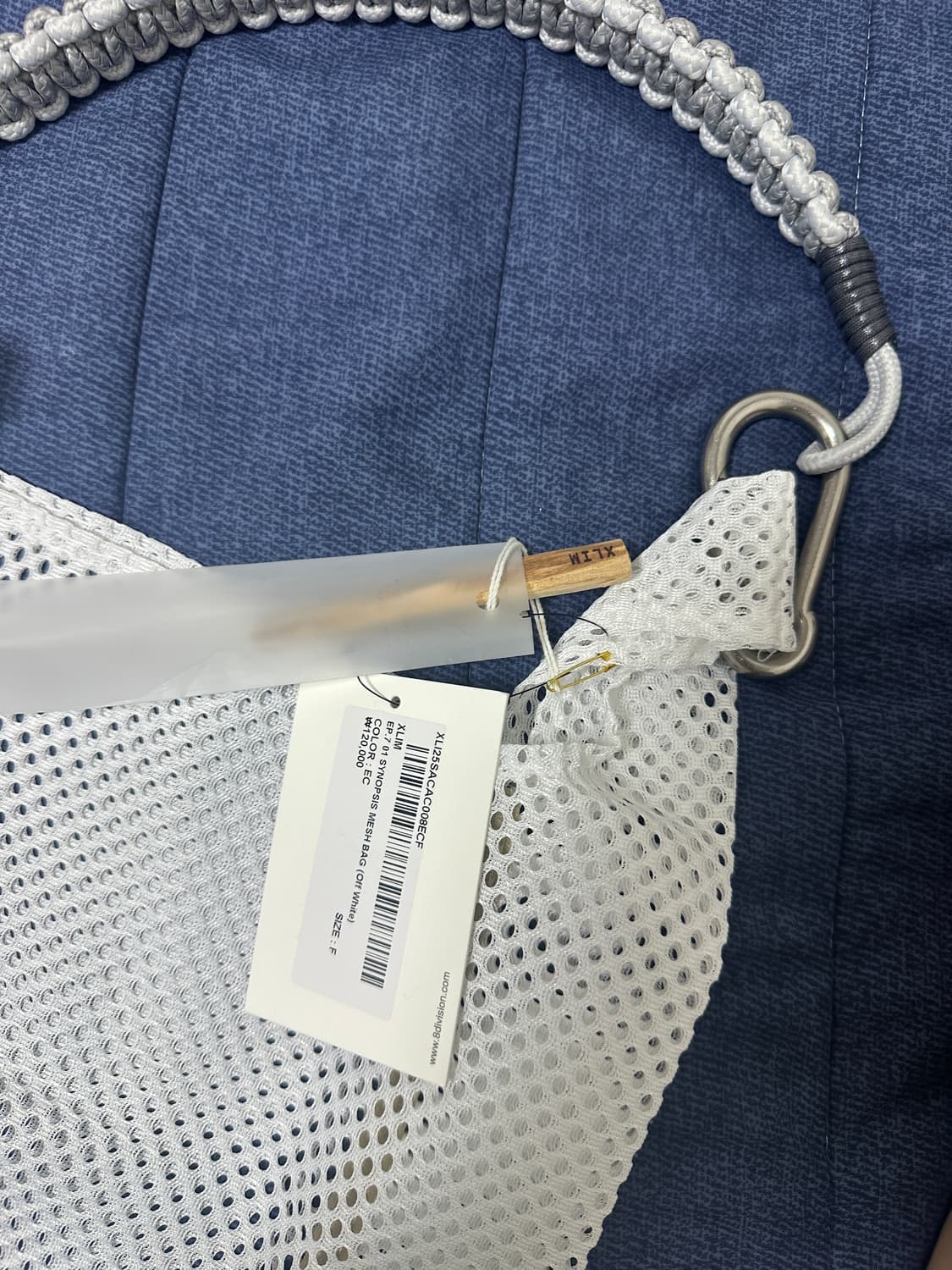 새상품 XLIM 엑슬림 시놉시스 EP.7 메쉬 백 화이트 상품이미지2