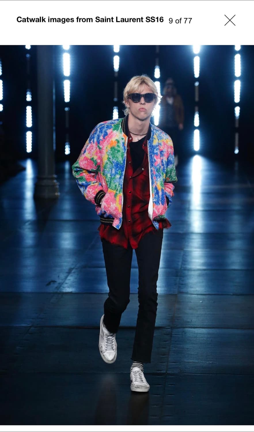 에디슬리먼 시절 생로랑 체크 셔츠 상품이미지5