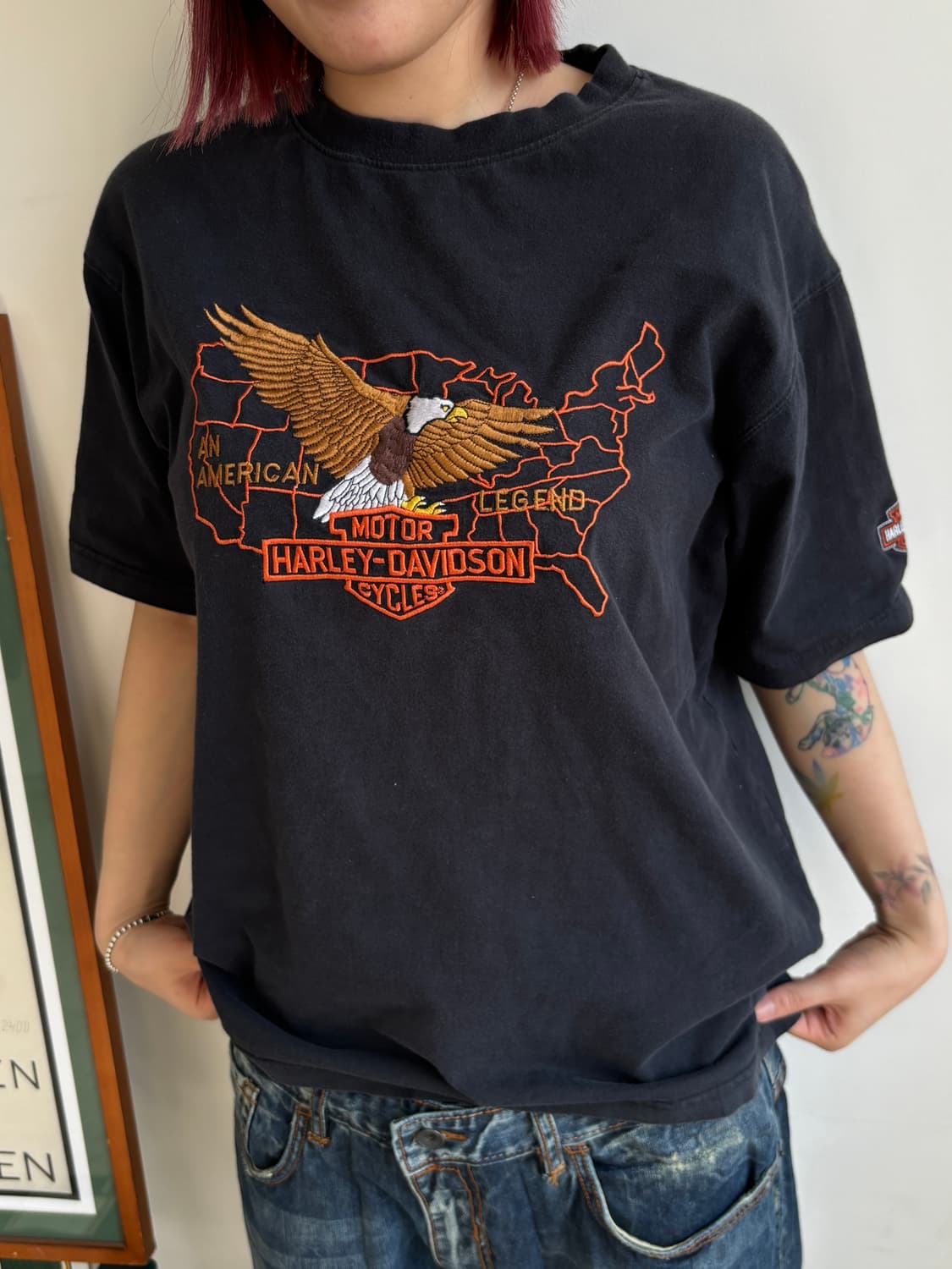 90’s Harley-Davidson 반팔 티셔츠 상품이미지1