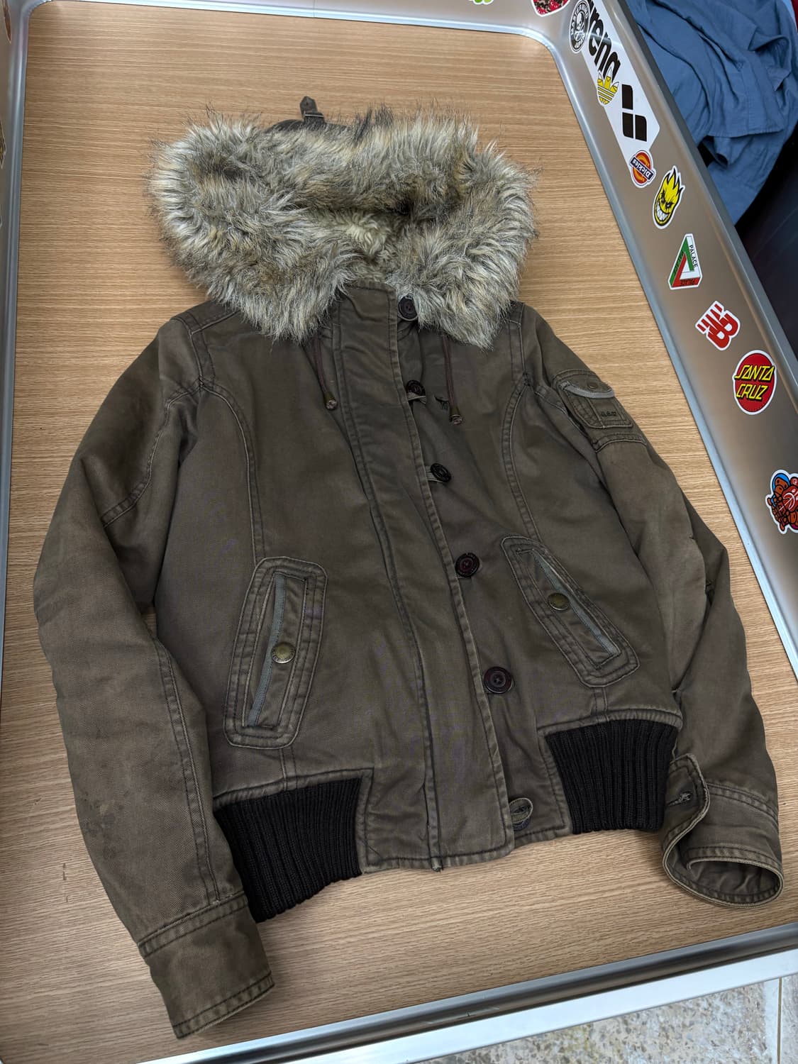 아베크롬비 투웨이 퍼 후디 자켓 상품이미지2