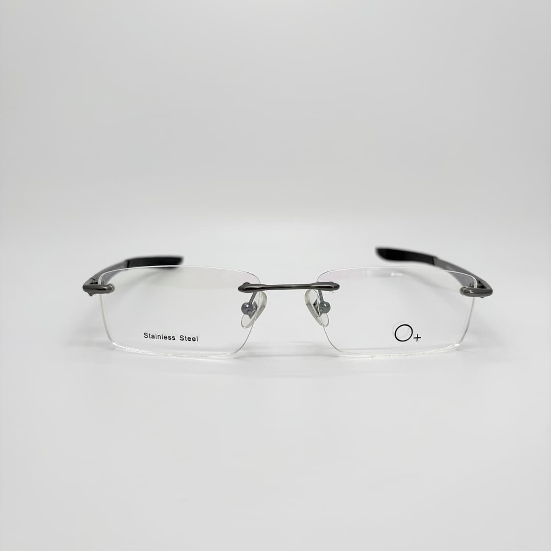 O+ EYEWEAR 매트 그레이 스퀘어 무테 상품이미지3