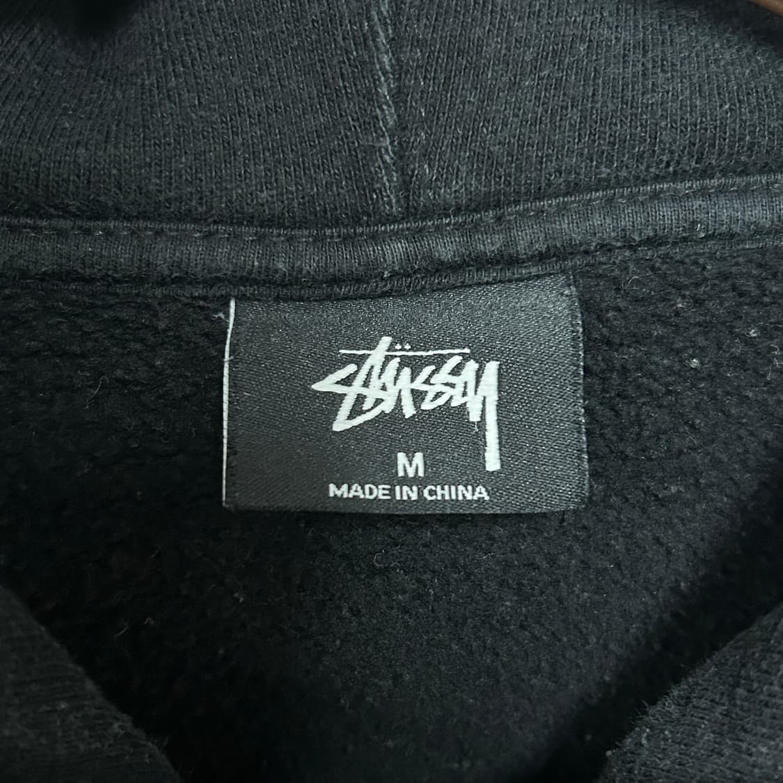 스투시 이탈릭 빅로고 후드티 블랙 상품이미지5