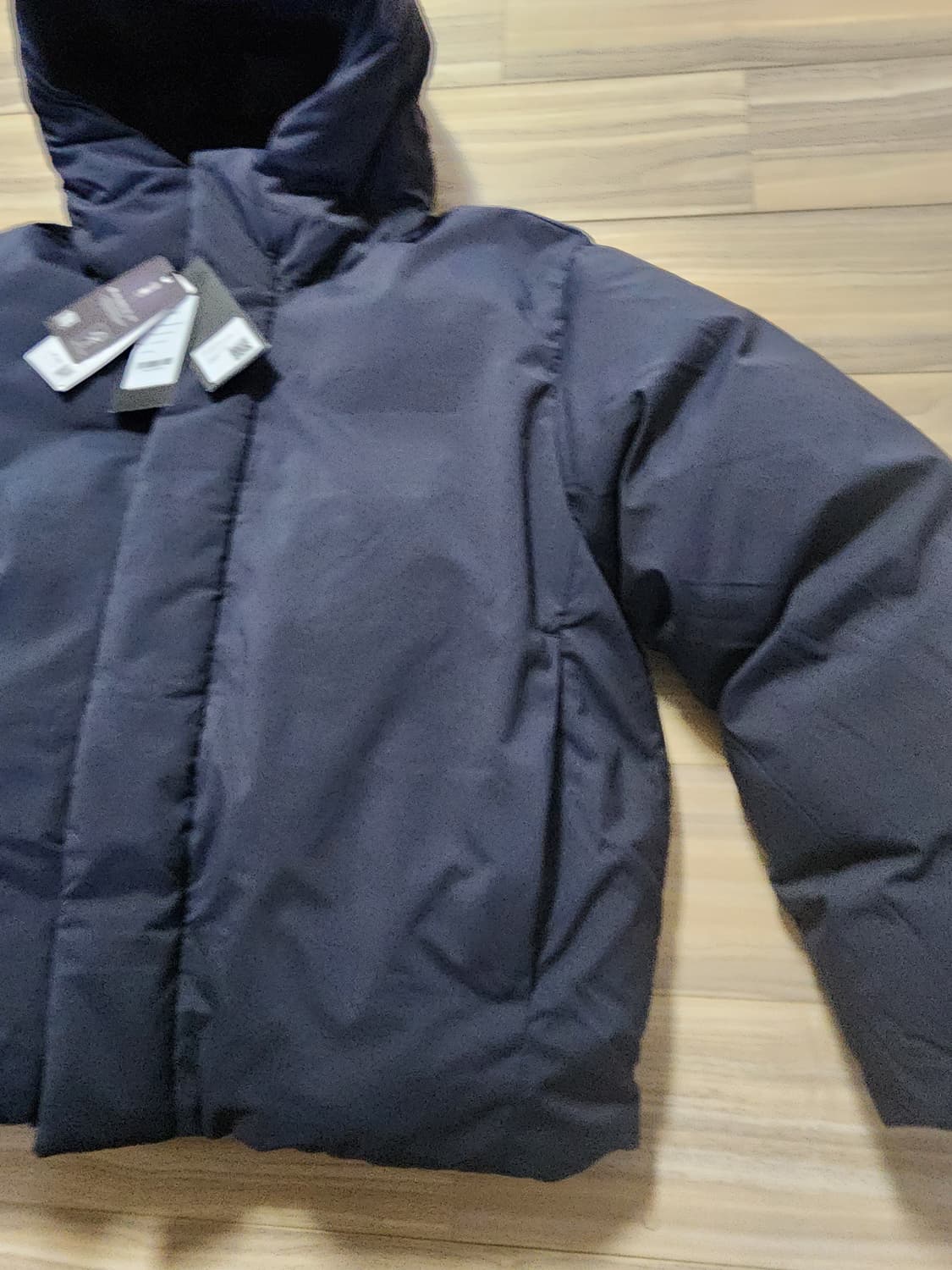 무신사스탠다드후덕다운패딩점퍼다크그레이L 상품이미지3