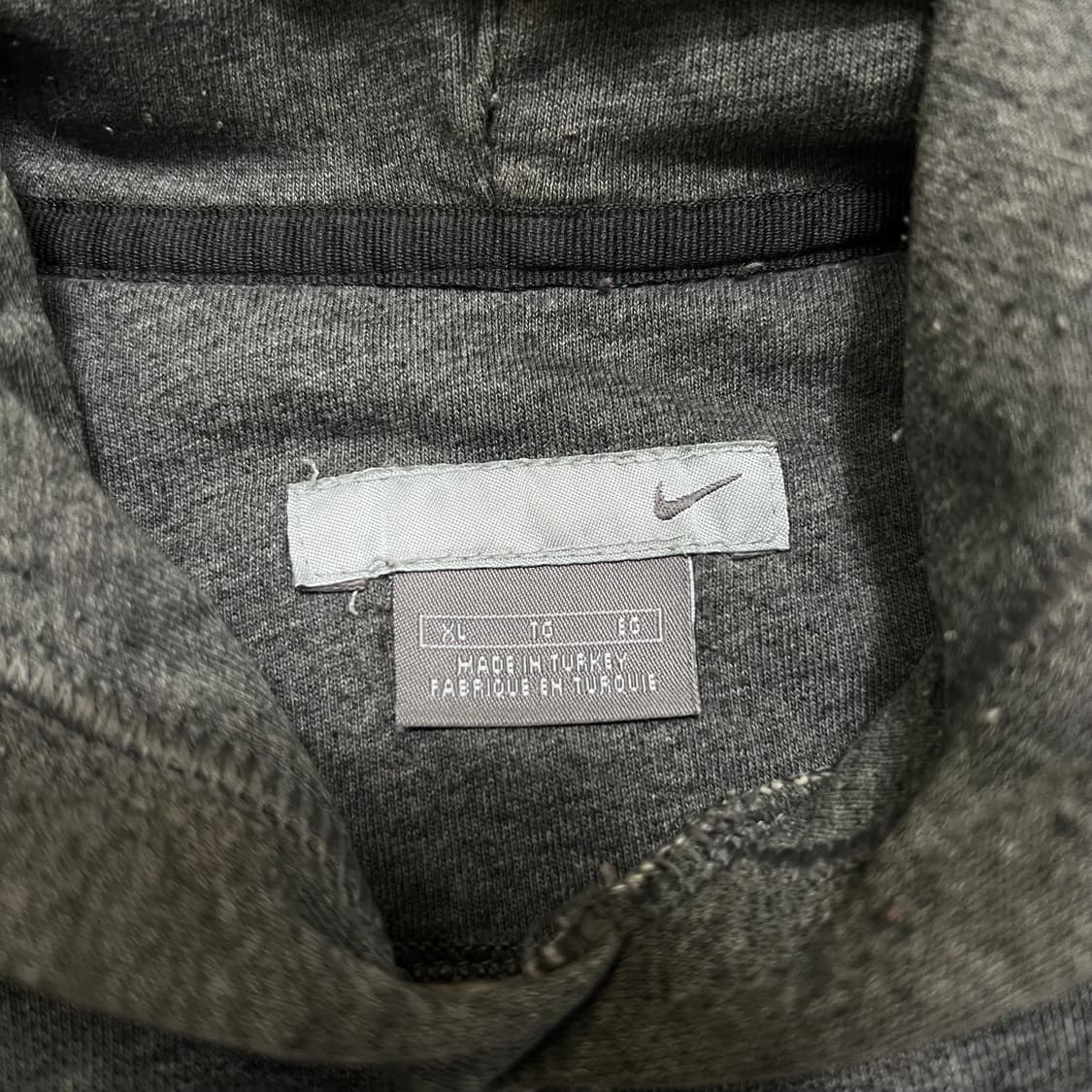 나이키 스우시 로고 자수 후드 티셔츠 [차콜] XL/105 상품이미지5