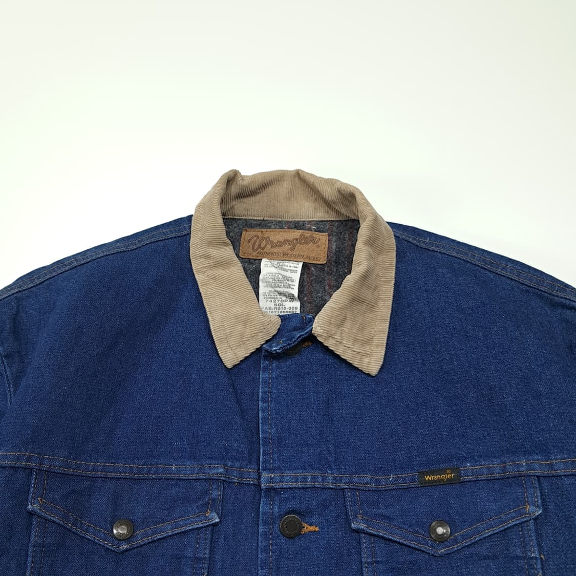 CL236 2XL 랭글러 90s 멕시코판 블랭킷 인디고 데님 자켓 상품이미지2