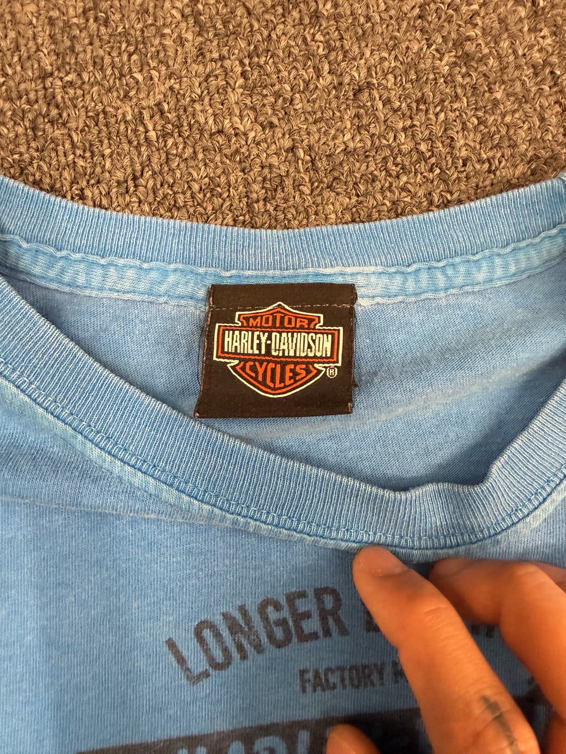 L) 할리데이비슨 빈티지 프린팅 반팔 티셔츠 상품이미지5