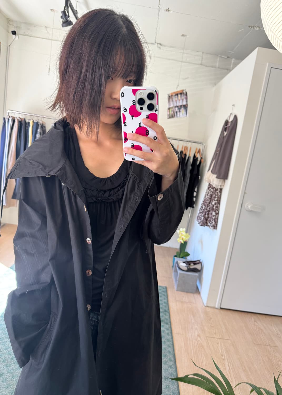 Vintage black long jk 상품이미지7