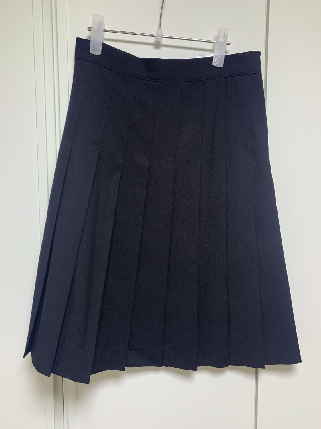 블랙업 로리즈 플리츠 미디 스커트 블랙 S 상품이미지2