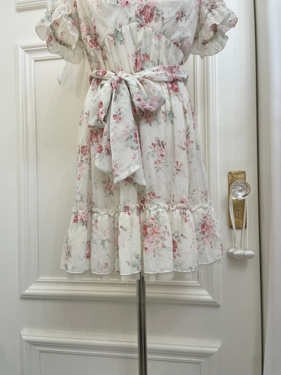 LEST ROSE white twinkle flower belt midi 상품이미지9