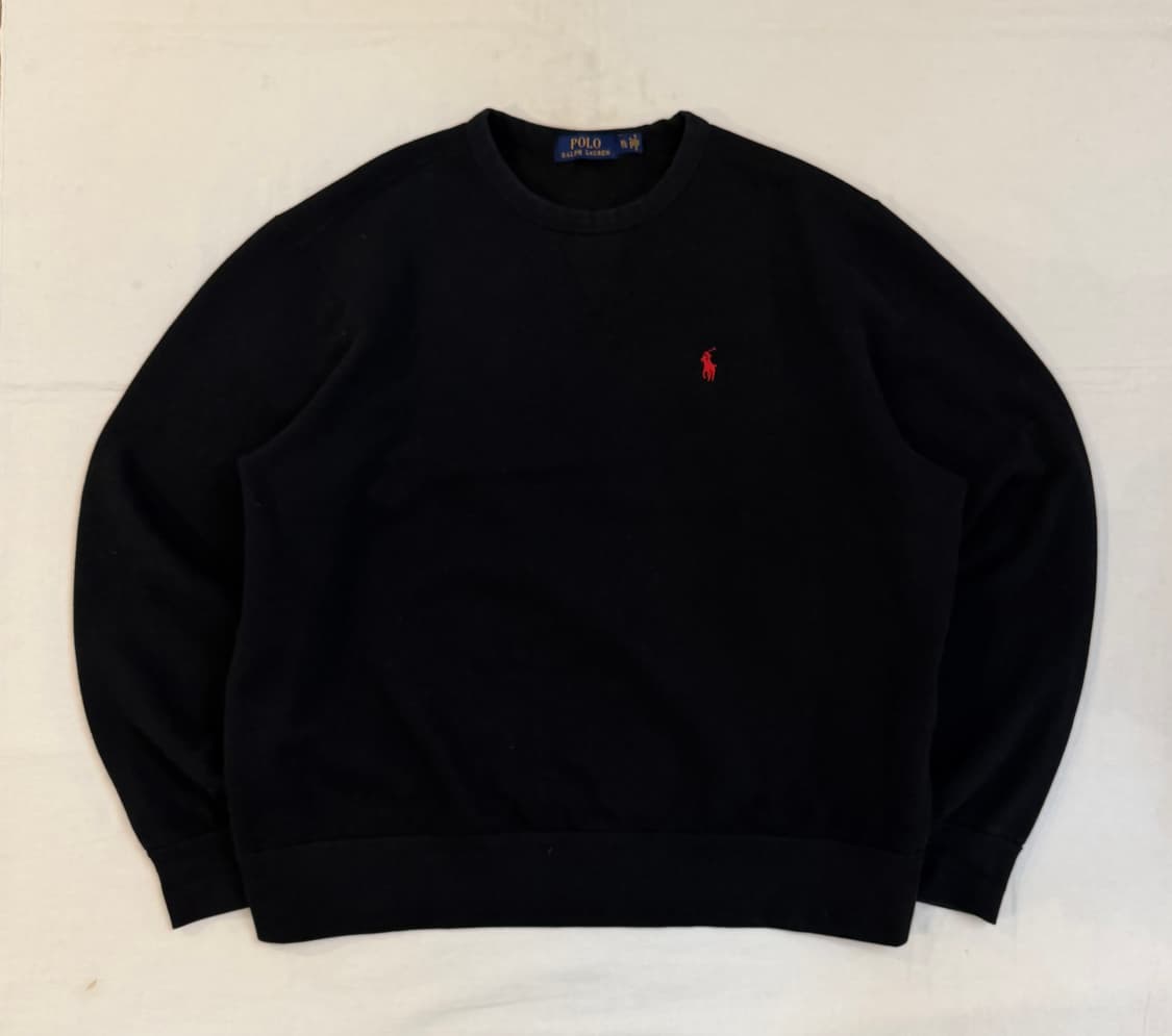 폴로 랄프로렌 맨투맨 스웻셔츠 블랙 상품이미지1