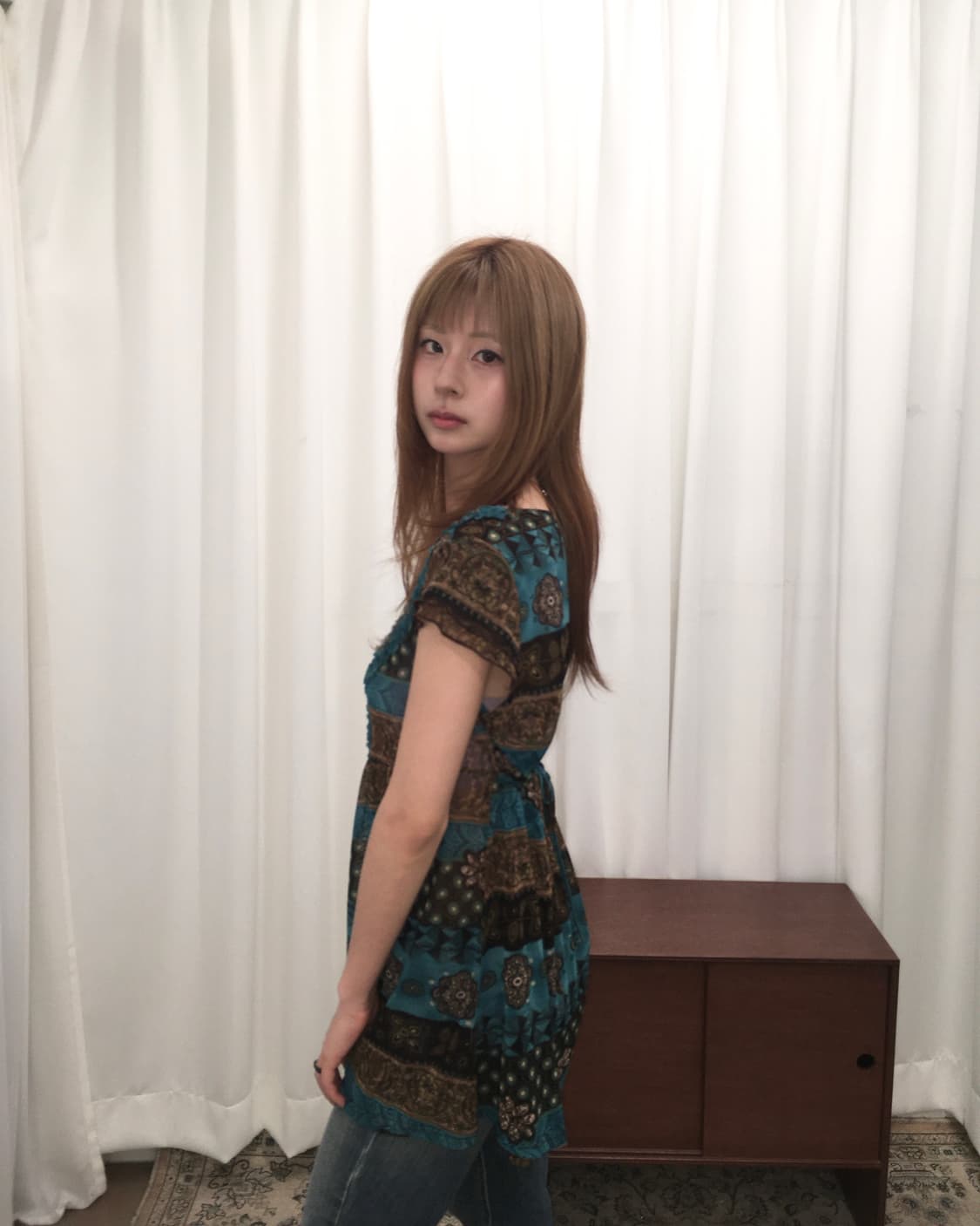 에스닉 패턴 튜닉 탑 상품이미지3