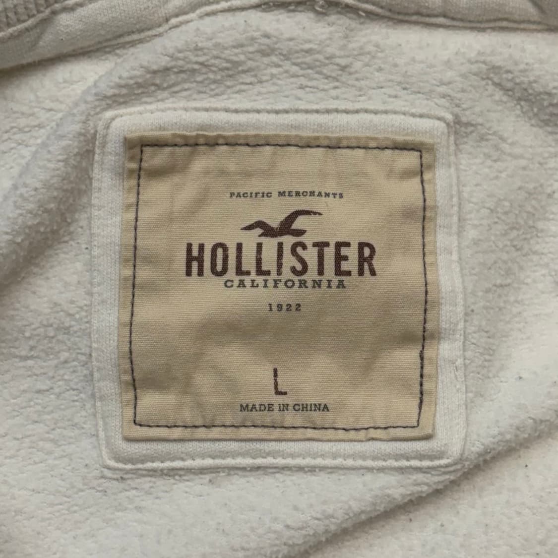 홀리스터 화이트 후드집업 L 상품이미지4