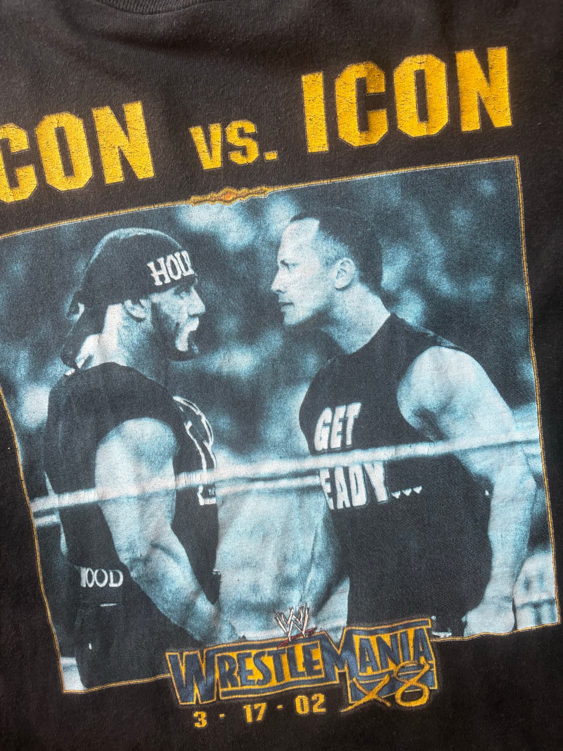 WWE 2002 헐크vs호건 티셔츠 상품이미지3