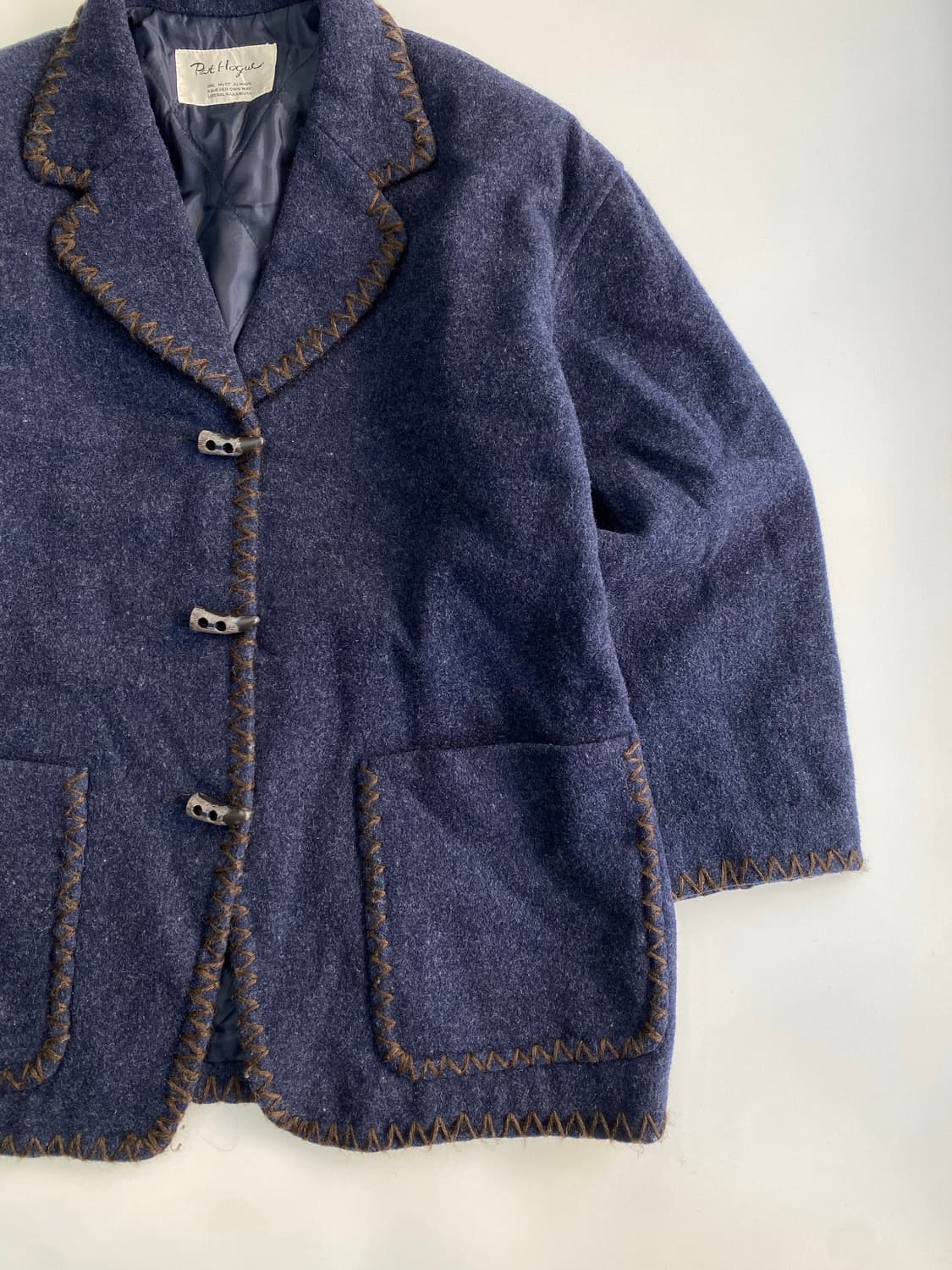 [L] JPN 빈티지 에스닉 토글 울 자켓 상품이미지3