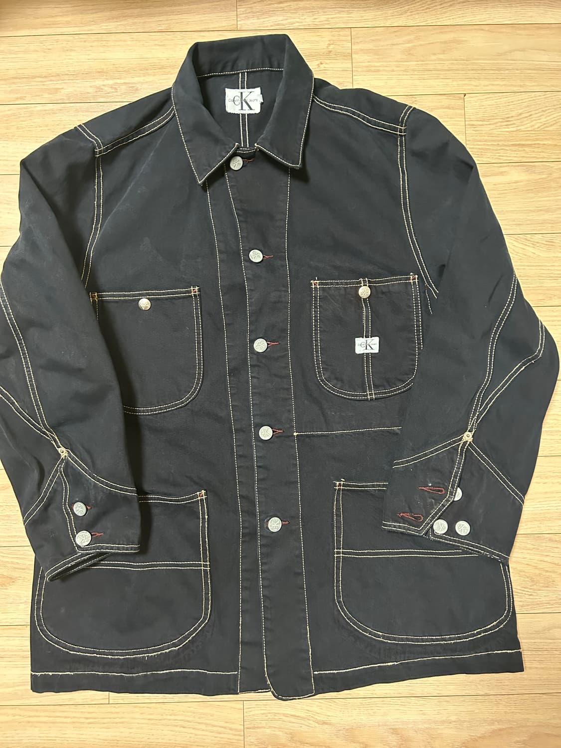 90s 켈빈클라인 초어코트 made in usa 상품이미지1