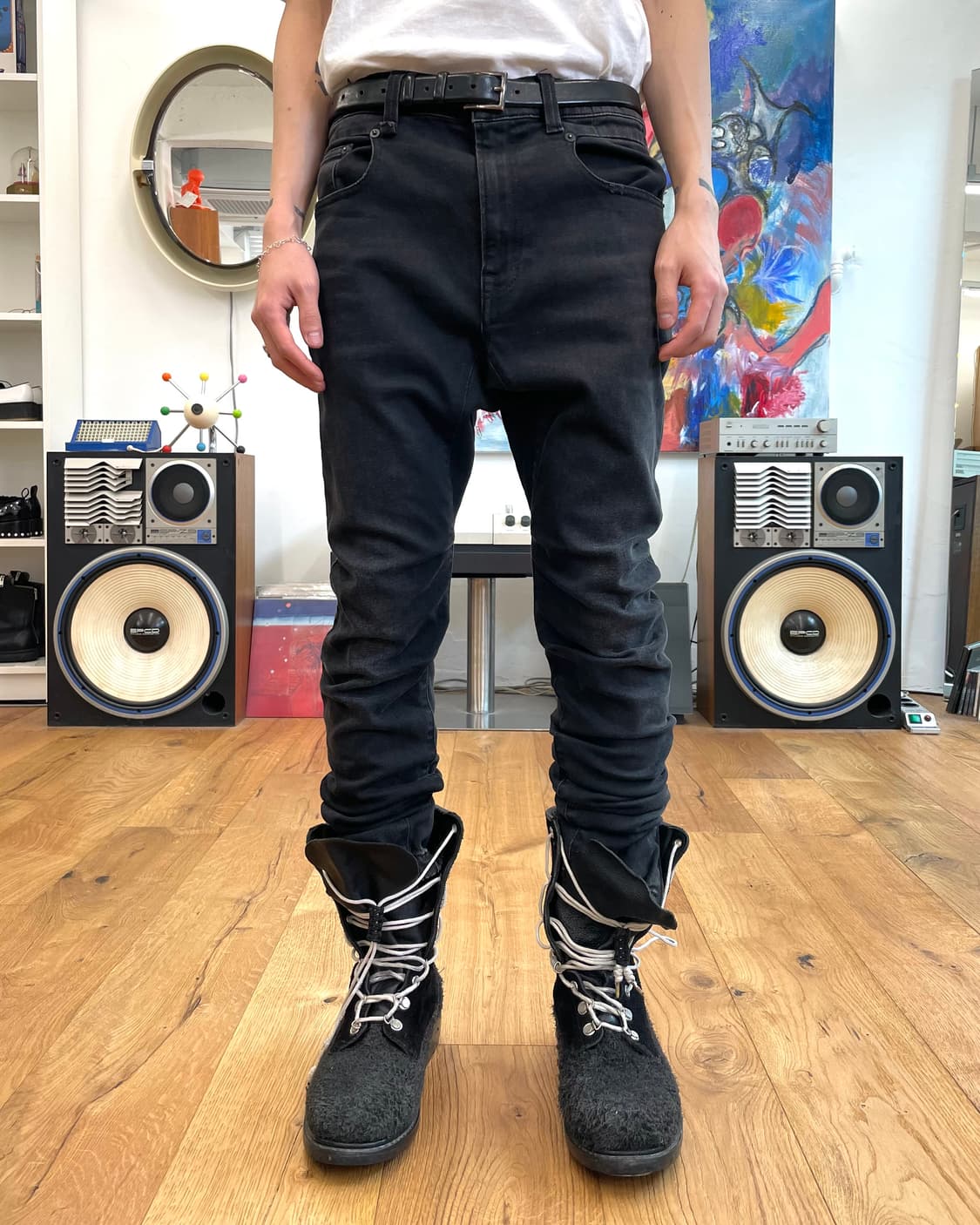 [32] R13 사루엘 스키니 데님 팬츠 상품이미지1