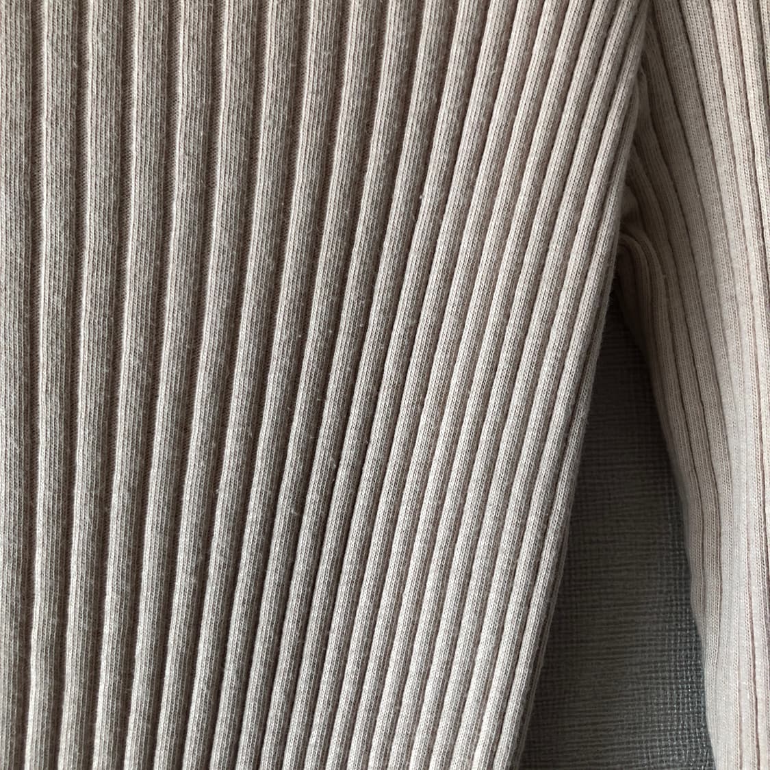 라운드 긴팔 티셔츠 블랙, 베이지 2장 일괄 스탠다드 데일리 골지 상품이미지7