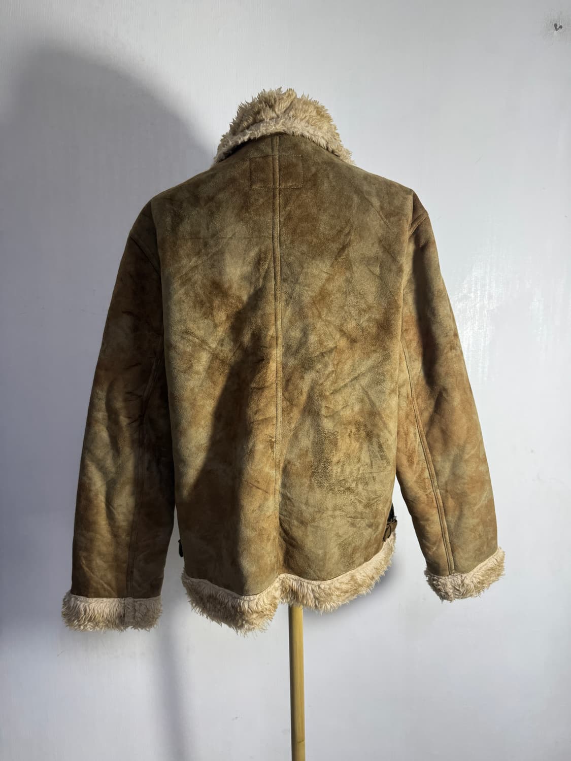 Mac eye 워싱 텍스처 스웨이드 무스탕 자켓 상품이미지4