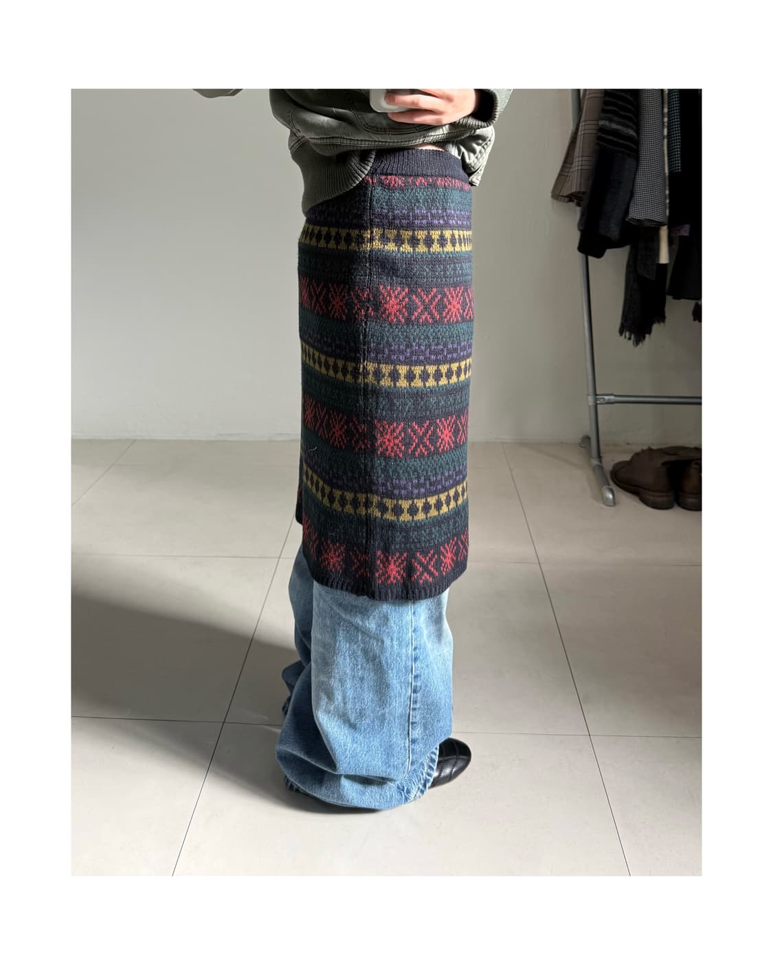 빈티지 니트 스커트 상품이미지2