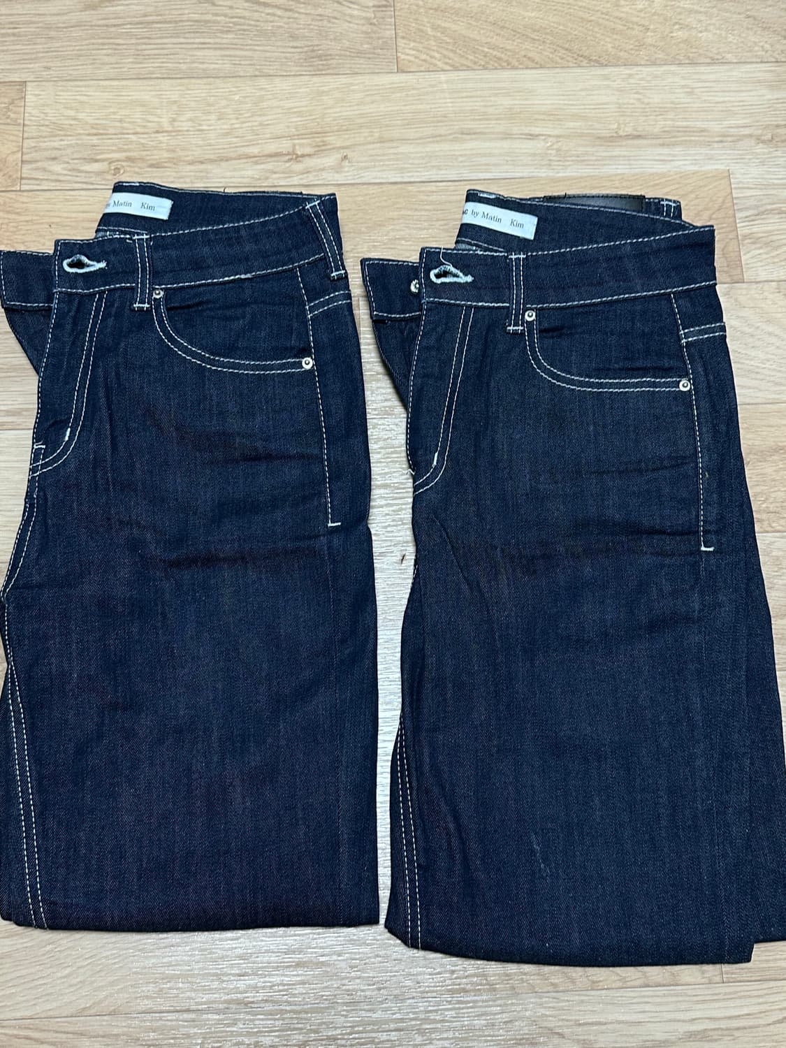 마뗑킴x플랙 생지데님 Raw Denim 청바지 상품이미지1