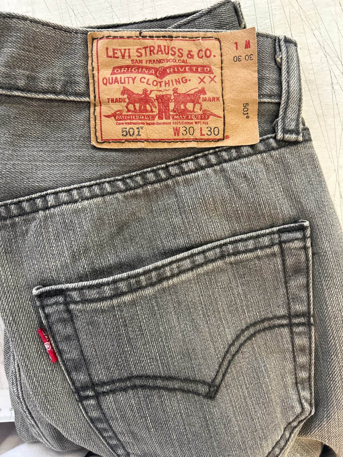 Levis 501 gray 상품이미지4