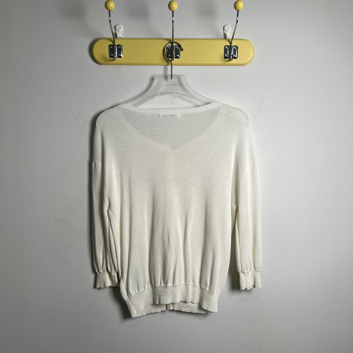 요지야마모토 Y's for living 화이트 코튼 가디건  상품이미지2