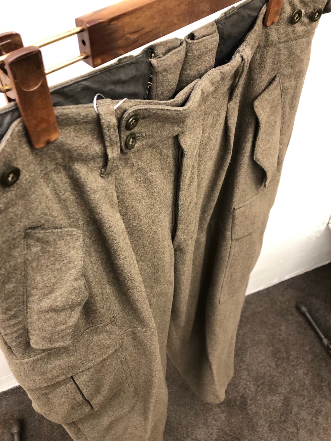 60s 서독군 울 팬츠 상품이미지4