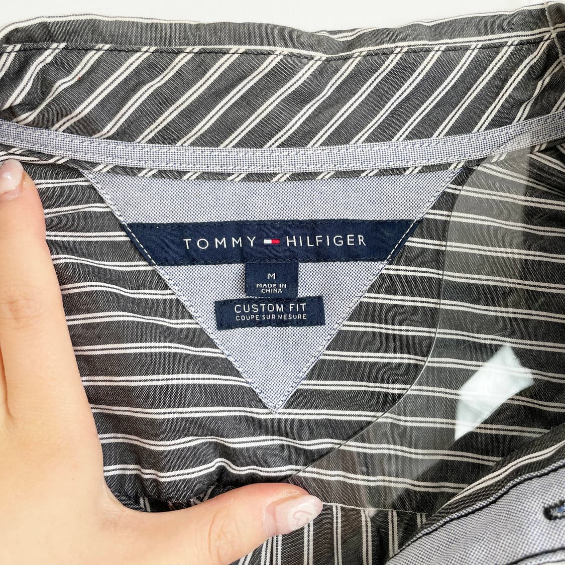 D2  타미힐피거 스트라이프 셔츠 M사이즈 상품이미지5
