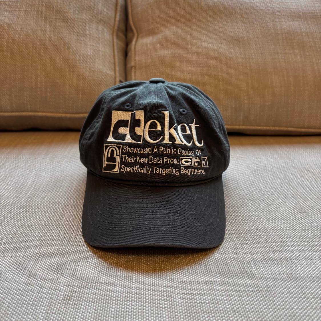 테켓 차콜컬러 볼캡 (남여공용) 상품이미지1