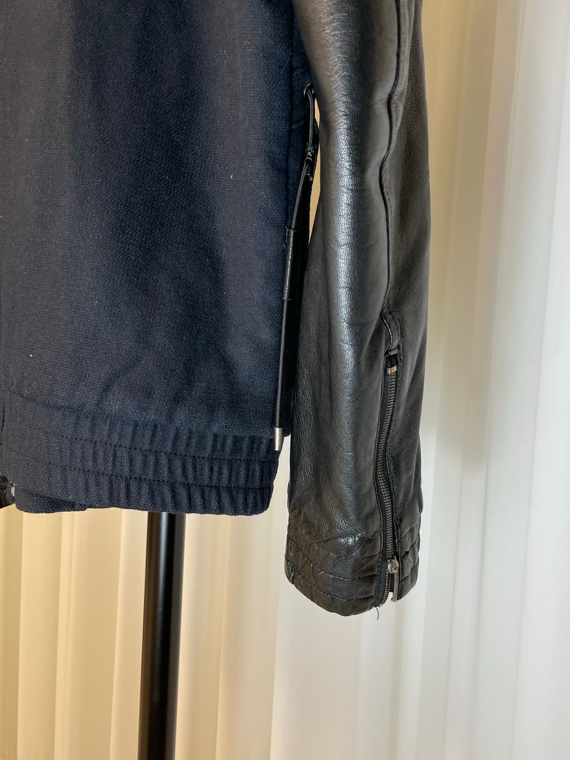 솔리드 옴므 11fw 레더 슬리브 자켓 상품이미지6