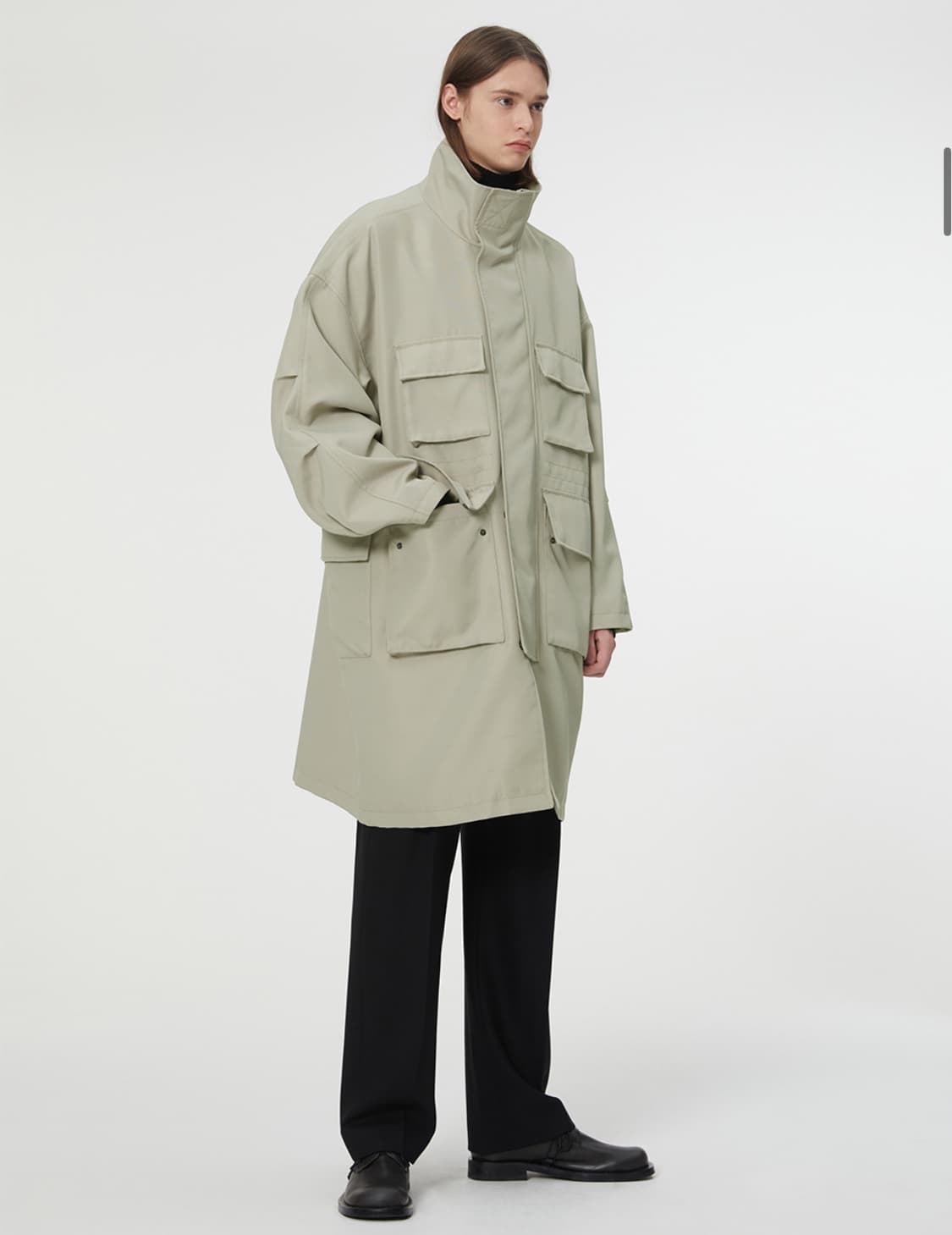 일꼬르소 코듀라 롱 하이넥 야상 상품이미지1