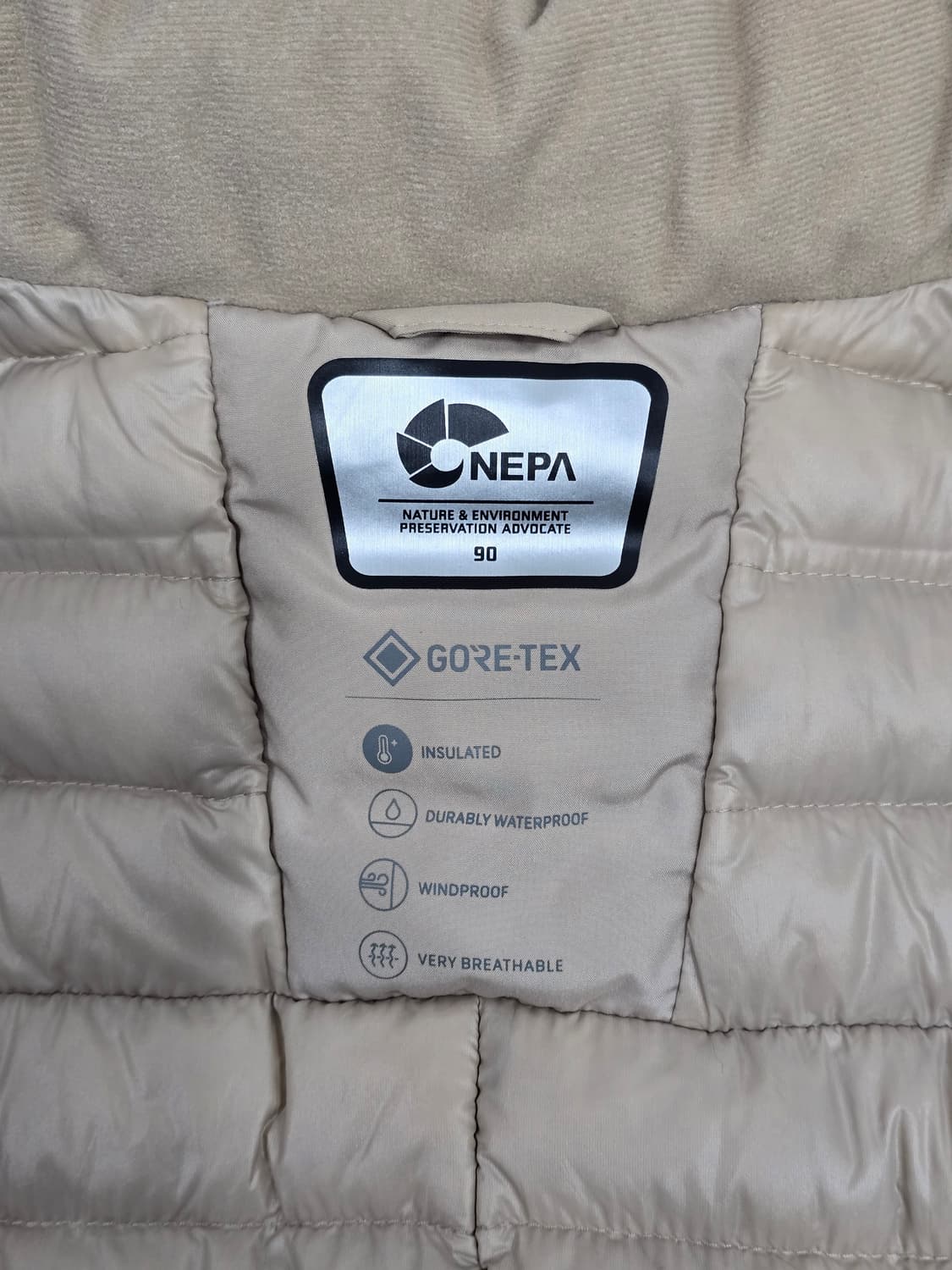 네파 고어텍스 전지현 아르테 구스 롱패딩 상품이미지6