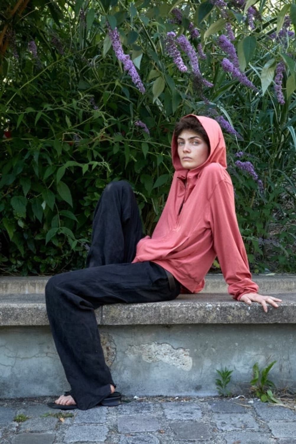 Mudule 후드집업 레드 상품이미지1