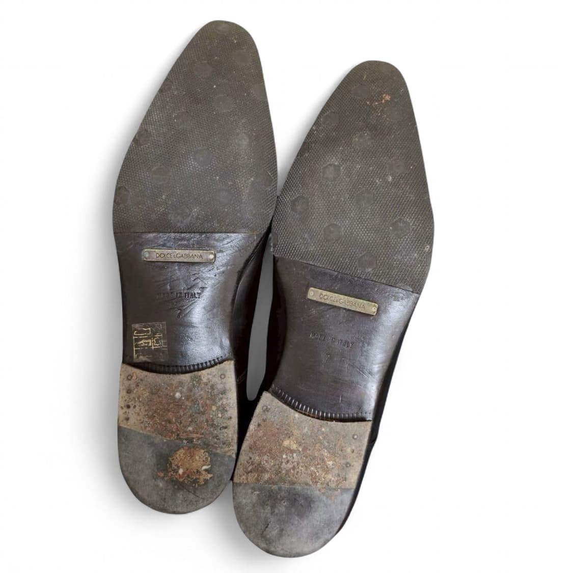 돌체앤가바나 레더 플레인토 더비슈즈 상품이미지8