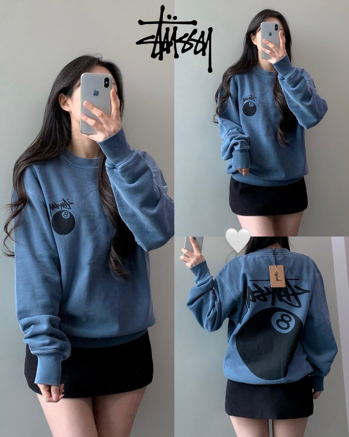 스투시 에잇8볼 맨투맨 상품이미지1