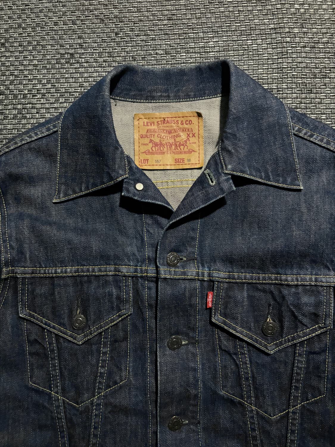 90s LEVI'S LVC 3rd DENIM TRUCKER 38 상품이미지4