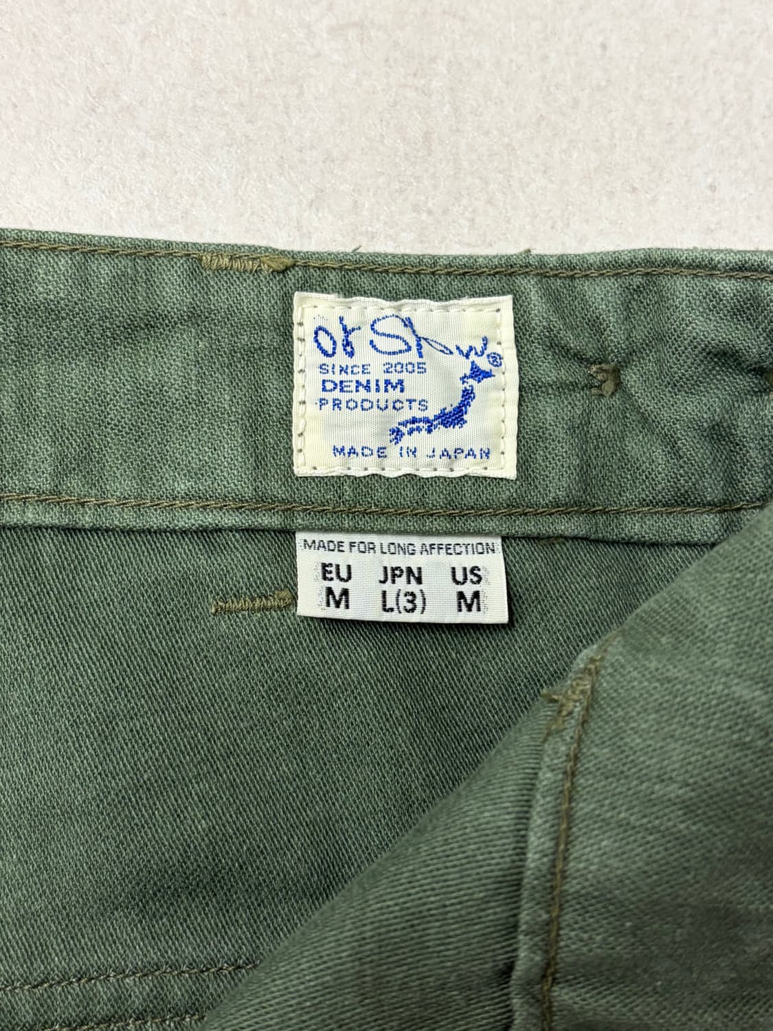 [3] 오어슬로우 orslow 퍼티그팬츠 오리지널 상품이미지3