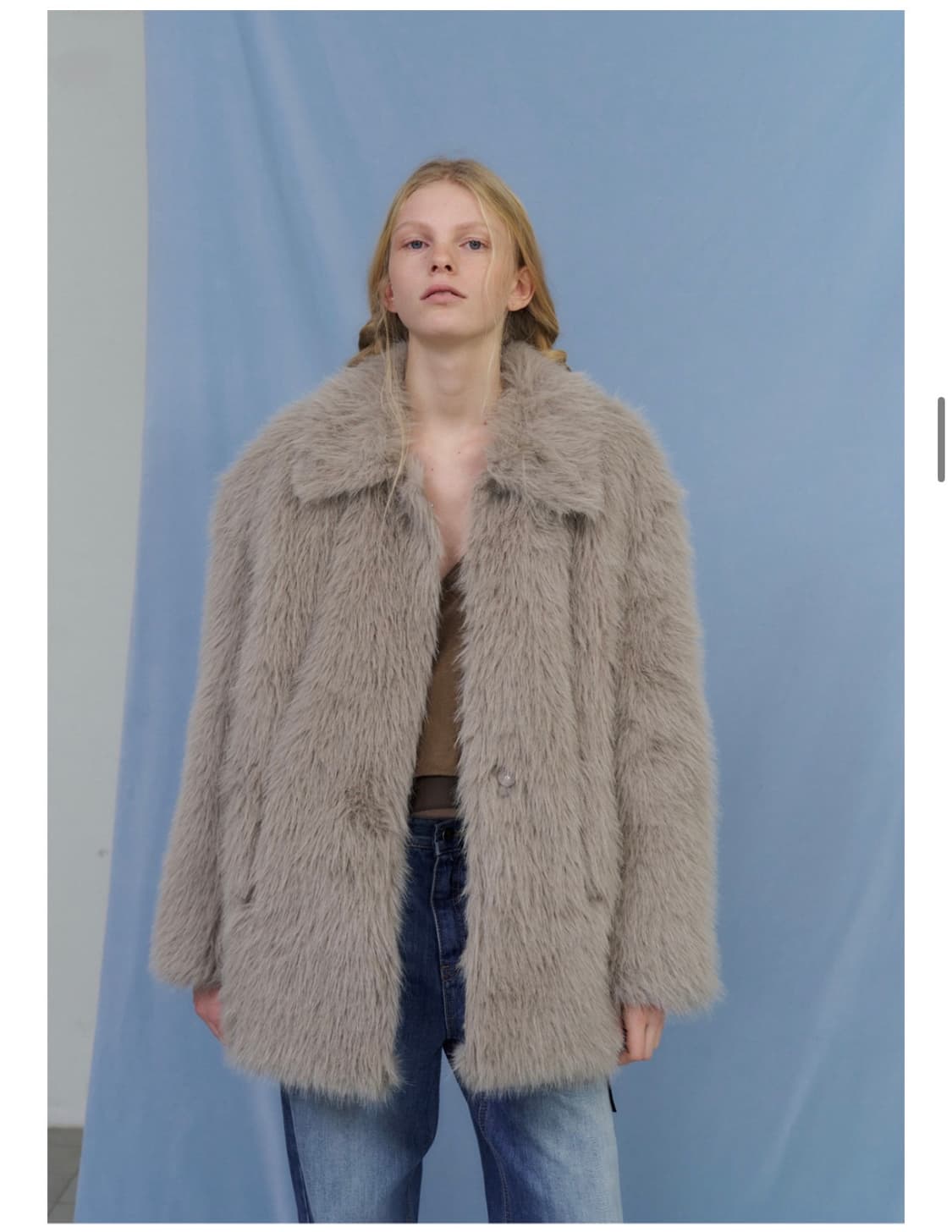 포에토 퍼자켓 그레이  상품이미지3