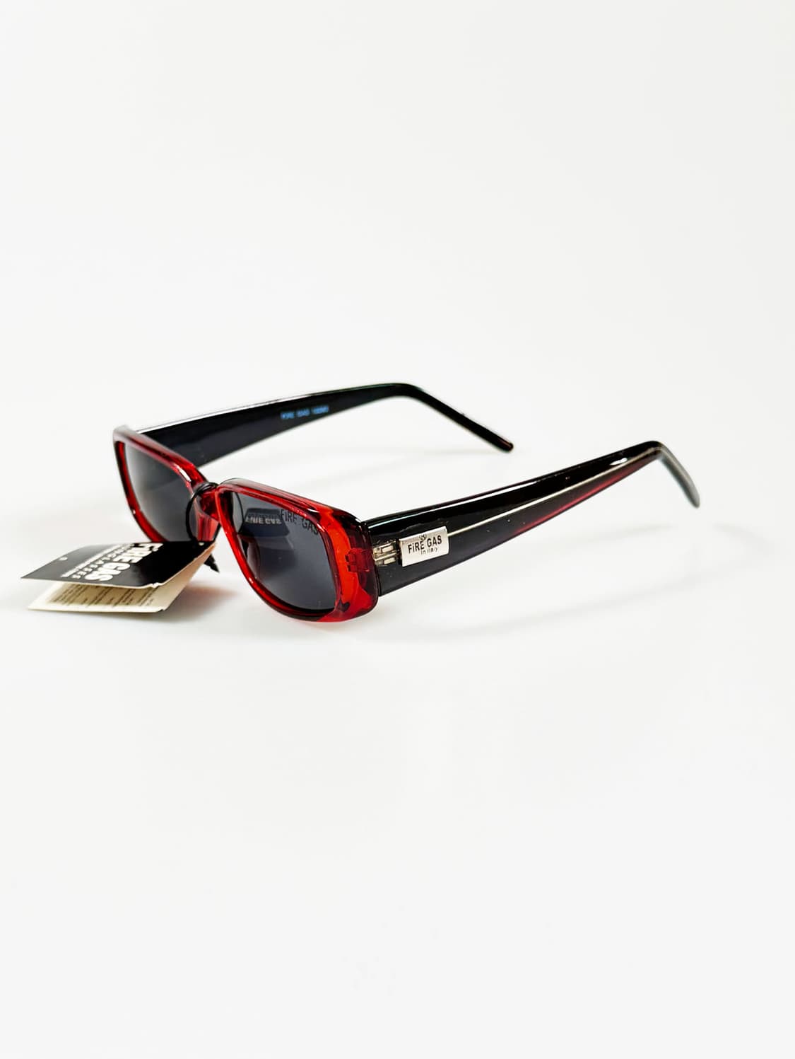 90s FIRE GAS 레드 볼드 스퀘어 빈티지 선글라스 상품이미지3