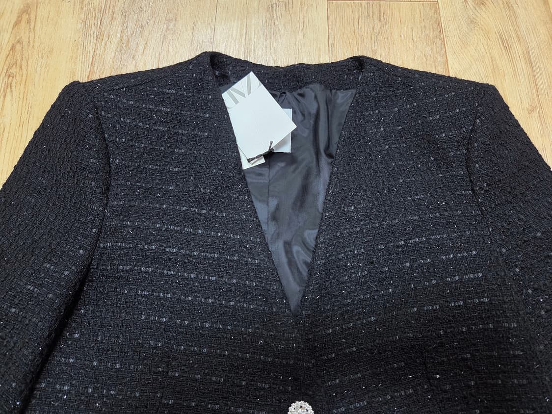 자라(ZARA) 크롭 트위드자켓 55 새상품 상품이미지3