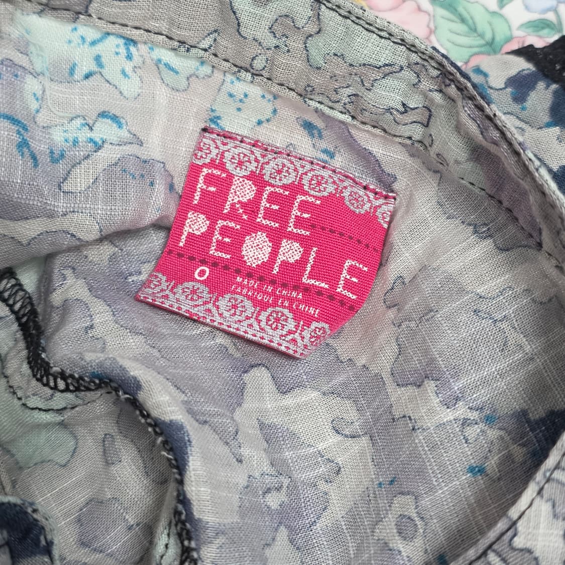 FREE PEOPLE 미국일본빈티지)보헤미안 앤틱 레이스 셔츠원피스 상품이미지5