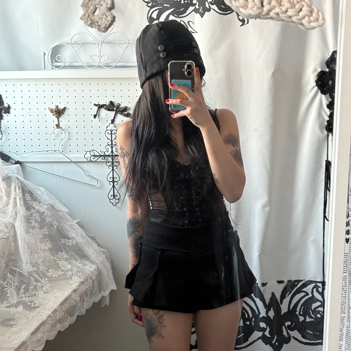 • 사화룸 Napoleon Button cap Beanie 상품이미지4