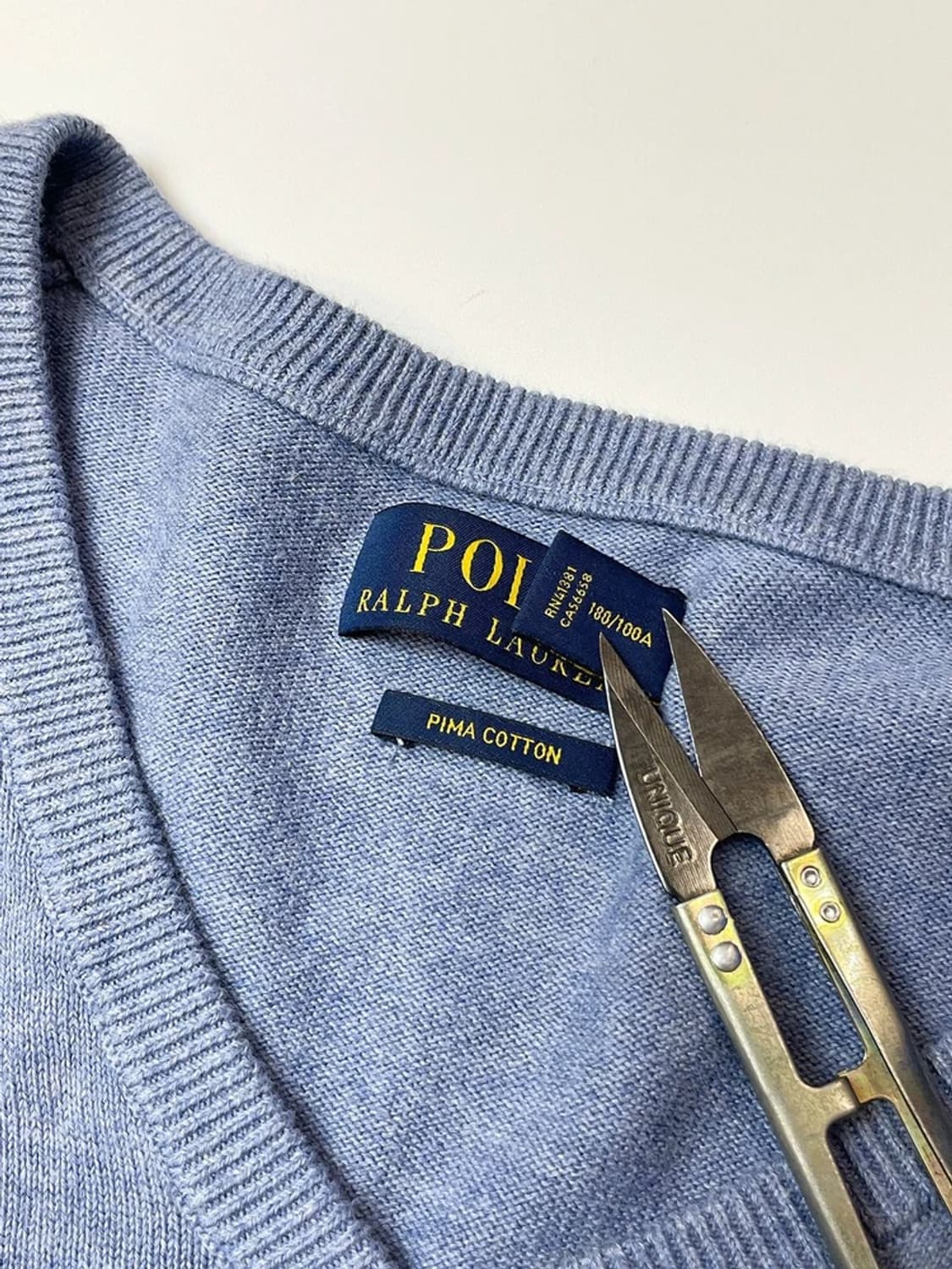 폴로 랄프로렌 피마코튼 베이직 로고 니트 A1381 상품이미지6